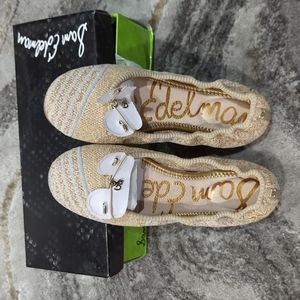 Sam Edelman Flore nude knit ballet flats